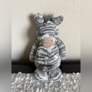 Jellycat Bashful Gray Zebra NWOT